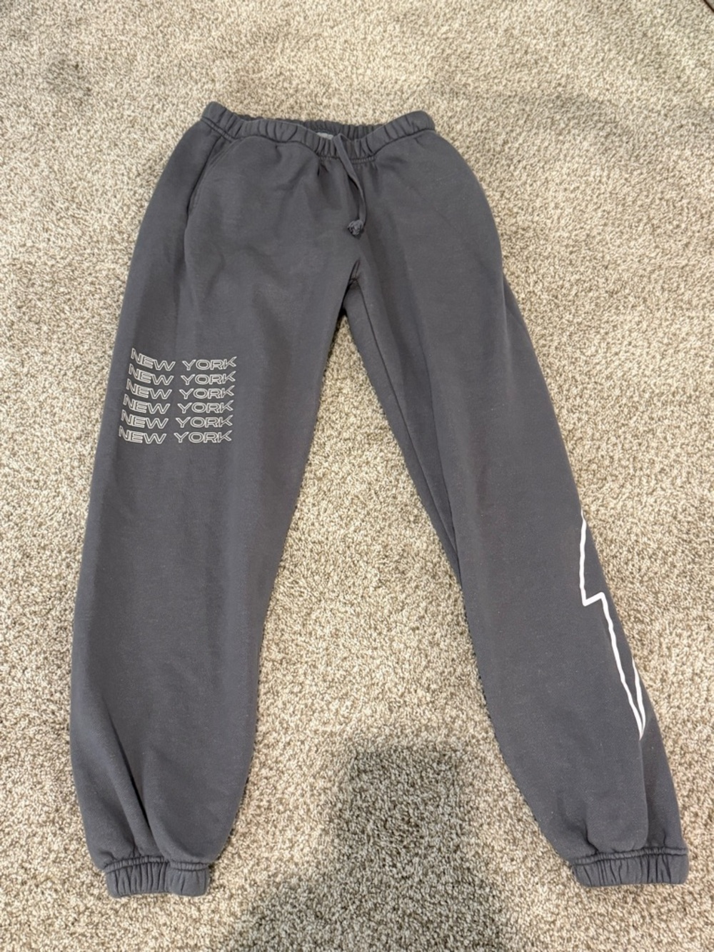 Starfish Gray 'New York' Graphic Sweatpants
